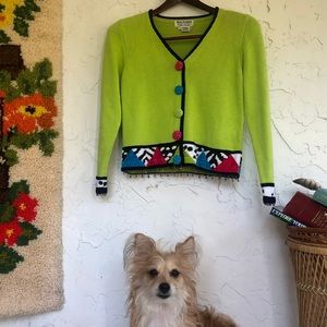 Stunning and Unique Vintage 90s/y2k Cardigan🧚‍♀️